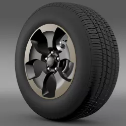 Jeep Wrangler Dragon Edition 2014 wheel 3D model