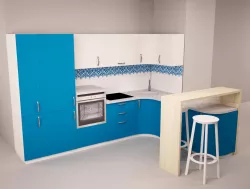 kitchen with ornament 3D model