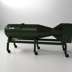 Little Boy Atomic Bomb 3D model