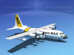 Lockheed C-130 Hercules Cargo Max 3D model