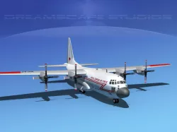 Lockheed C-130 Hercules RCAF 3D model