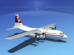 Lockheed C-130 Hercules Richards Aviation 3D model