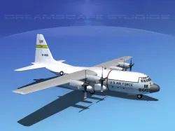 Lockheed C-130 Hercules USAF 2 3D model