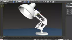 Luxo Lamp - Rigged 3D model