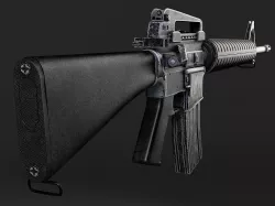 M16 A3 rifle 3D model