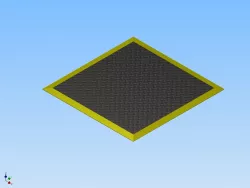 MAT, ANTI-FATIGUE, 3' X 3' X .156, POLYURETHANE FOAM/PVC