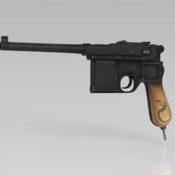 Mauser C96 for Poser 3D model