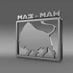 Maz man logo 3D model
