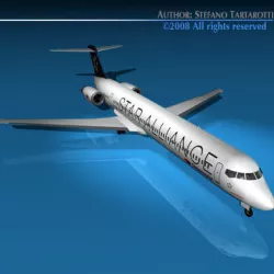 MD82 Spanair 3D model