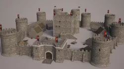 Meideval Castle set 3D model