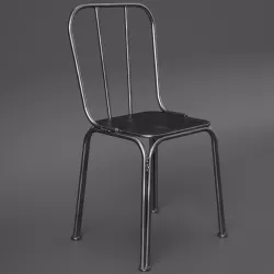 Metal chair with welds Nordal 3D model