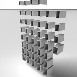 Metal Profile RHS 3D model