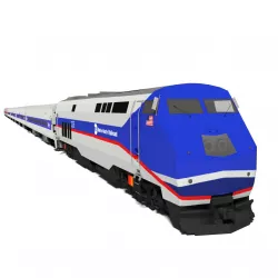 metro-north train 3D model