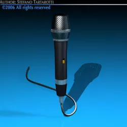 Microphone 3D model