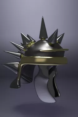 Midieval Spiked Helm 3D model