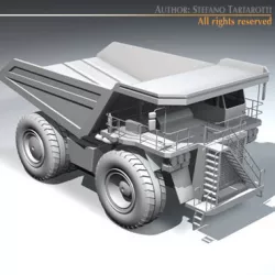 Mine dumper truck 3D model