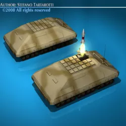 Missile tank 3D model