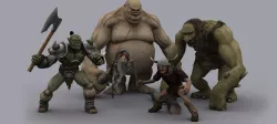MUST HAVE FANTASY VILLAINS GAME READY ANIMATED MODELS Low-poly  3D model