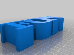 My Customized 3 Letters in a Row