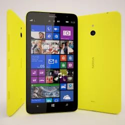 Nokia Lumia 1320 Yellow 3D model