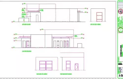 Office Left and Right Side Elevation