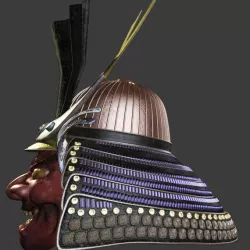Oni Samurai Helmet 3D model