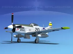 P-51D Mustang Lil Angel 3D model