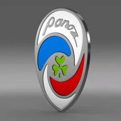 Panoz logo 3D model