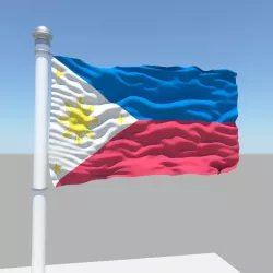 Philippines flag 3D model