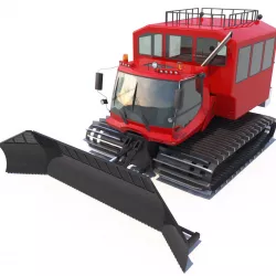 PistenBully 600 with passengers cab 3D model