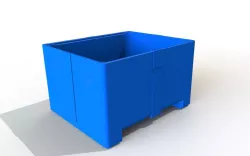 Plastic scrap bin/container