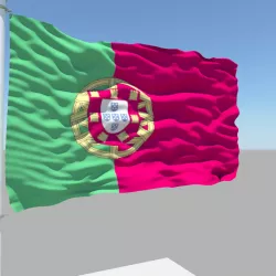 Portugal flag 3D model