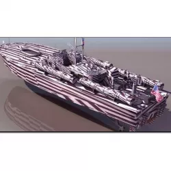 PT 109 US Torpedo Boat Studio Max 3D model
