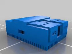 raspberry pi snes case snap together 3D model