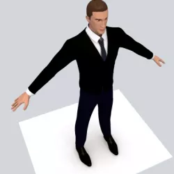 Realistic Male with Outfits 3D model