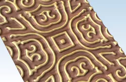 Relief pattern for door panel 3D model