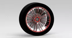 Rim with Tire and Basic Brake