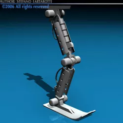 Robot leg 3D model
