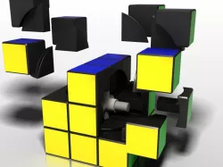 Rubik Cube - Fully Functional 3D model
