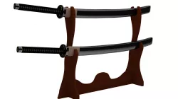 Samurai Katana with Case and Stand 3D model