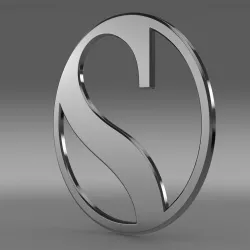 Sauber logo 3D model