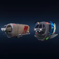 Sci-fi truck 3D model
