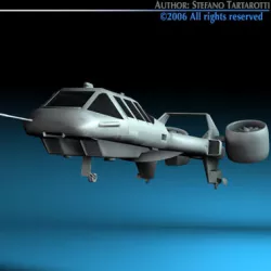 Sci-fi vstol vehicle 3D model