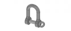 Screw pin Shackle - D sluiting