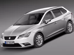 Seat Leon ST 2014 3D model