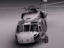 Sikorsky UH-60a Black Hawk 3D model