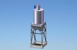 Silo with dust filter