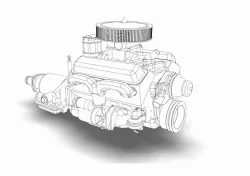 Small Block Chevy 350 with TH350 Auto Box
