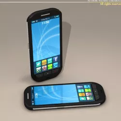 Smartphone 3D model