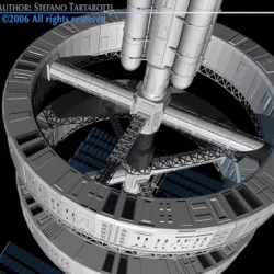 Space station 3D model